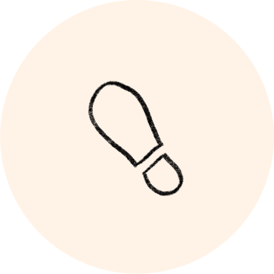 icon of a shoe print