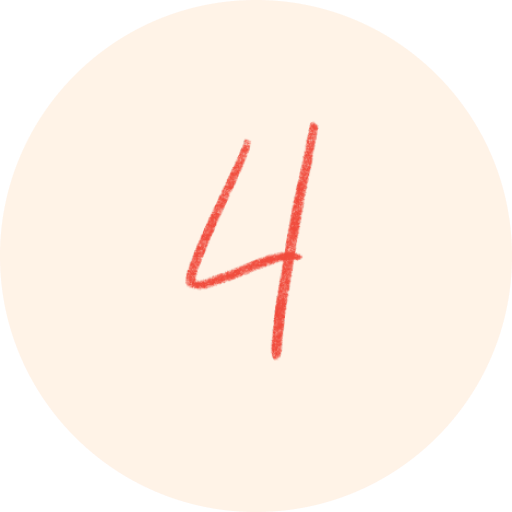 icon displaying the number four