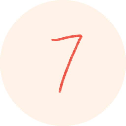 icon displaying the number seven